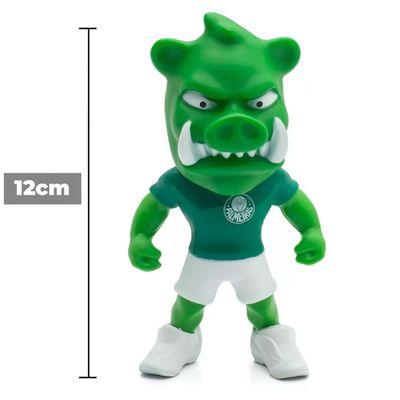 Boneco Mascote Palmeiras Porco Gobatto De Futebol Oficial Fut Toy Verdão Licenciado Modelo Articulado