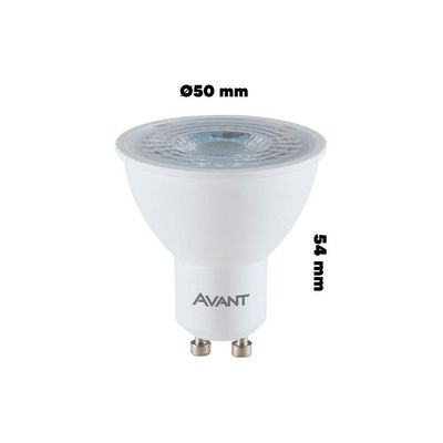 Lâmpada Led Avant Dicroica Mr16 4w Gu10 Bivolt 6500k Luz Branca