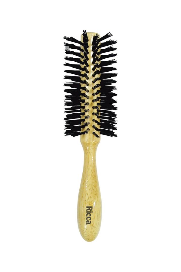 Escova para Cabelo Belliz Nylon Meia Lua Madeira