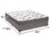 Cama Box Cinza E Colchão Light Espuma D33 Casal Ortobom