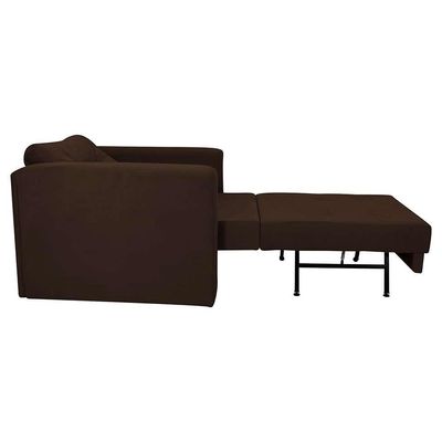 Sofá-Cama Solteiro Marisol Suede Marrom