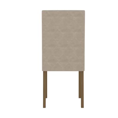 Conjunto de Mesa de Jantar Poliman Helo com 6 Cadeiras - 160 cm de Largura Bege
