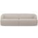 Sofá 4 Lugares Curvo Orgânico Para Sala Living 280cm Barolo L06 Bouclê Bege - Lyam Decor