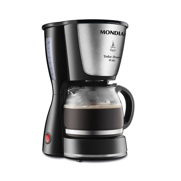 Cafeteira Elétrica Corta Pingo Mondial Dolce Arome Preta 18 Xícaras - 127V