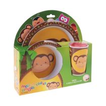 Kit Alimentação Infantil Melhores Amigos Macaco - Art House