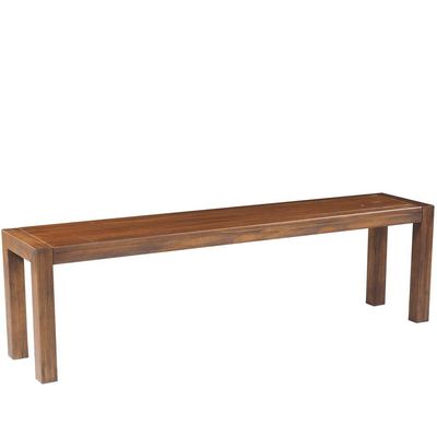 Banco Decorativo para Varanda Cozinha Dumai 120cm Madeira Maciça Walnut Escovado - Gran Belo