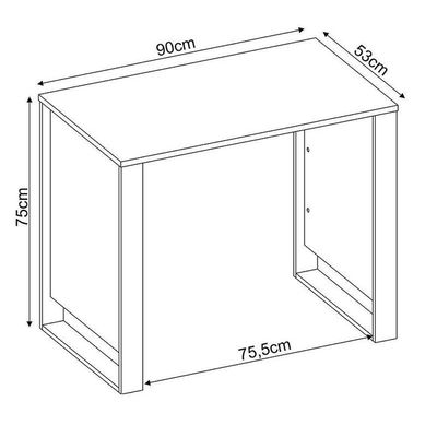 Mesa Para Computador Office Morada Branco Demóbile Branco