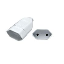 Kit 50 Tomada Fêmea 2P 10A Desmontável Branco