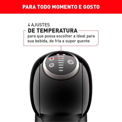 Máquina de Café Arno Nescafé Dolce Gusto Genio S Plus DGS2 Multi bebidas Digital e Automática Preto / 110V