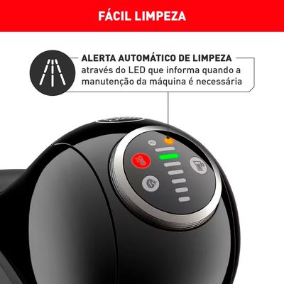 Máquina de Café Arno Nescafé Dolce Gusto Genio S Plus DGS2 Multi bebidas Digital e Automática Preto / 110V