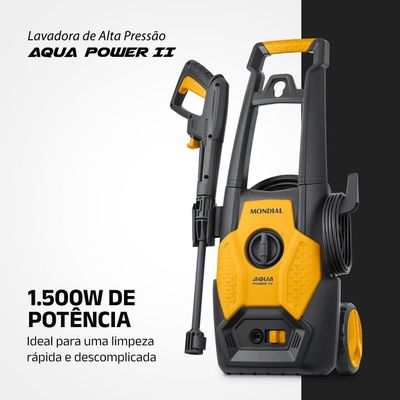 Lavadora de Alta Pressão Aqua Power II Mondial 1500W - LAP-02-GY 127V