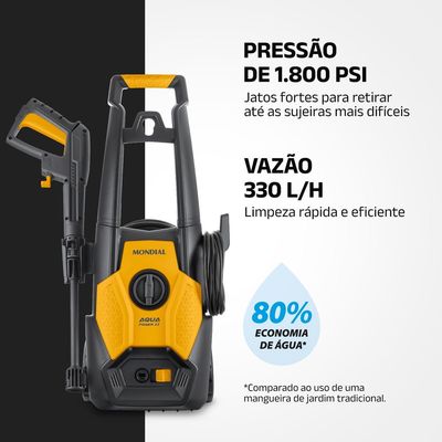 Lavadora de Alta Pressão Aqua Power II Mondial 1500W - LAP-02-GY 127V