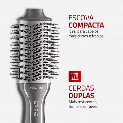 Escova Secadora Space Shine Mondial Grafite 1300W ES-20 BIV