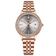 Relógio De Quartzo Elegante Para Mulheres Luxo Com Strass Pulseira De Aço Inoxidável Rosa Ouro Branco
