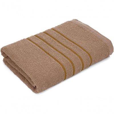 Jogo De Toalha 2 Banho + 2 Rosto Montreal 100% Algodão Alta Absorção Marron