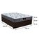Cama Box Baú Casal + Colchão Ortopédico Resistente Pró D28 Prime Colchões 138x188x60 Marrom