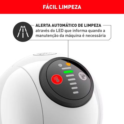 Máquina de Café Arno Nescafé Dolce Gusto Genio Basic DGS1 Multi Bebidas Digital e Automática Branco / 220V
