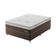 Cama Box Casal Londres com Colchão Molas Ensacadas (63x138x188) Marrom e Branca