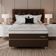 Cama Box Casal Londres com Colchão Molas Ensacadas (63x138x188) Marrom e Branca
