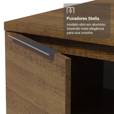 Armário De Cozinha Completa 340cm Rustic Stella Madesa 01 Rustic