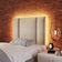 Cabeceira Estofada Cama Box Solteiro Com Led Splend 90 Cm veludo Bege