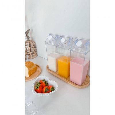 Kit 3 Garrafas Leite Suco Iogurte 1 Litro