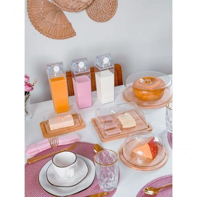 Kit 3 Garrafas Leite Suco Iogurte 1 Litro