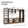 Armário De Cozinha Completa 340cm Rustic Glamy Madesa 01 Rustic