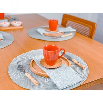 Lugar Americano Fresno 38 Cm Cinza