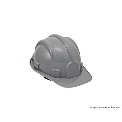 Capacete Seguranca Aba Frontal Cinza