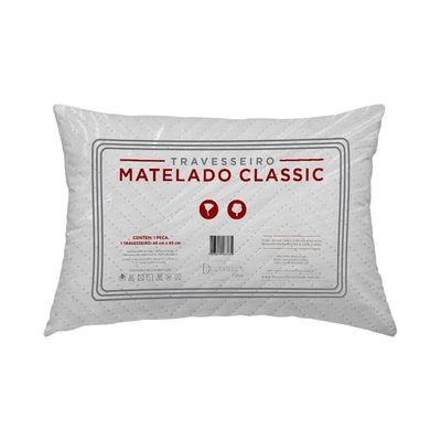 Kit 2 Travesseiros Suporte 65cm X 45cm Matelado Classic