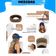 Kit 2 Viseiras Bonés Moda Blogueira Aba Longa Respirável Proteção Solar Verão Modelo 2