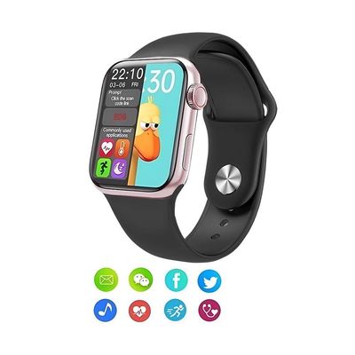 Relógio Inteligente Smartwatch W34s Rosê Gold Troca Pulseira Ligações Monitor Cardíaco