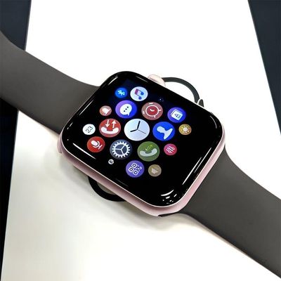Relógio Inteligente Smartwatch W34s Rosê Gold Troca Pulseira Ligações Monitor Cardíaco