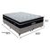 Cama Box Cinza E Colchão Elegant Molas Ensacadas King Ortobom