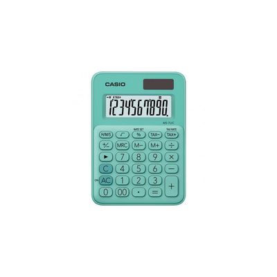 Calculadora De Mesa 10 Dígitos Verde