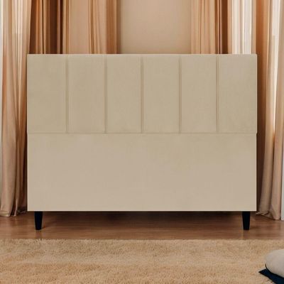 Cabeceira Decorativa Classic Para Cama Queen 160 Cm Suede Nude Suede