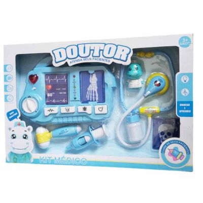 Brinquedo Kit Médico(a) Raio X com Luz e Som - Azul- Fenix