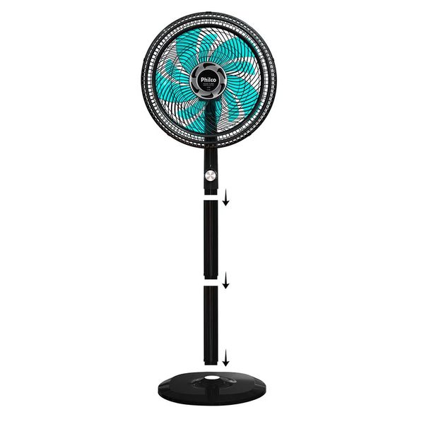 Ventilador de Coluna Philco Turbo 2 em 1 10 Pás PVC491PA Preto - 40cm 127V
