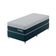 Cama Box Solteirão York com Colchão Molas Ensacadas (61x108x198) Azul e Branca