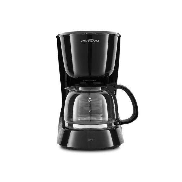 Cafeteira Elétrica Britânia BCF18 Inox Preta 18 Xícaras - 220V