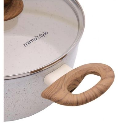 Caçarola Panela Fundo Triplo Indução Antiaderente 20cm Mimo