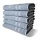Kit Com 6 Toalhas Banho 430g m² Grande Grossa 80x150cm Itália Soft Azul