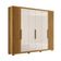 Guarda Roupa Grande com Ripado 260x230cm Araguaia Moval Freijó Off White