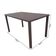 Conjunto Mesa Retangular 1.20x0.80 Com 4 Cadeiras Roma Em Alumínio Área Externa Marrom