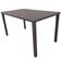 Conjunto Mesa Retangular 1.20x0.80 Com 4 Cadeiras Roma Em Alumínio Área Externa Marrom