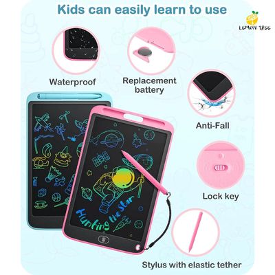Lousa Mágica Tela Lcd 8.5 /10 /12 Polegadas Infantil De Escrever E Desenhar