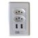 Tomada De Parede 2 Entrada Fonte 2 Usb 5v Smart House Casa Inteligente Carregador Celular 10a Bivolt