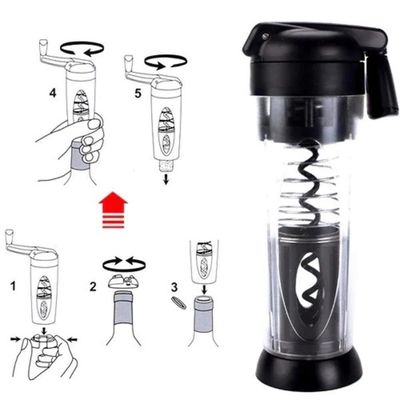 Abridor De Vinho Automatico Saca Rolha Abre Garrafa Smart Touch Com Corta Lacre Manual