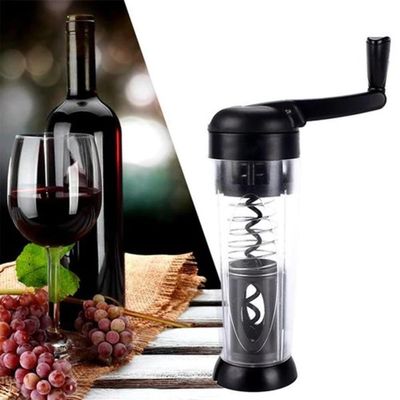 Abridor De Vinho Automatico Saca Rolha Abre Garrafa Smart Touch Com Corta Lacre Manual